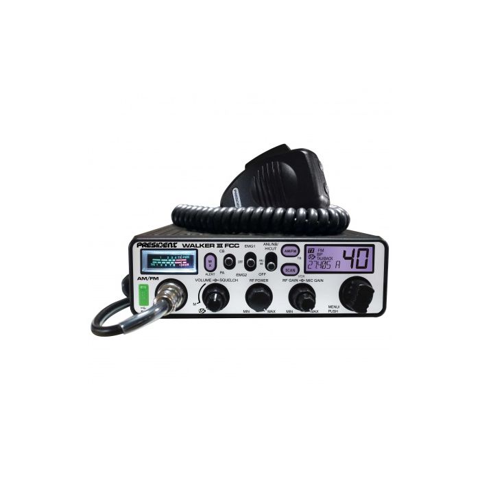 President WALKER III FCC AM/FM CB Radio