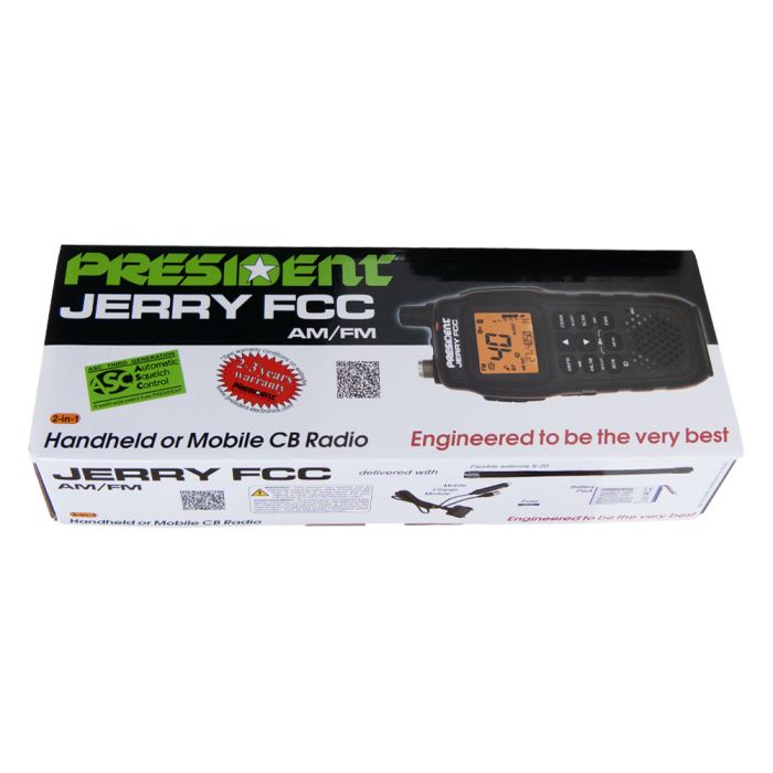 President JERRY FCC AM/FM Handheld CB Radio