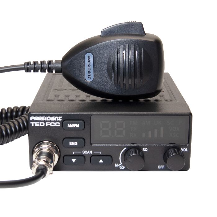 President TED FCC AM/FM CB Radio