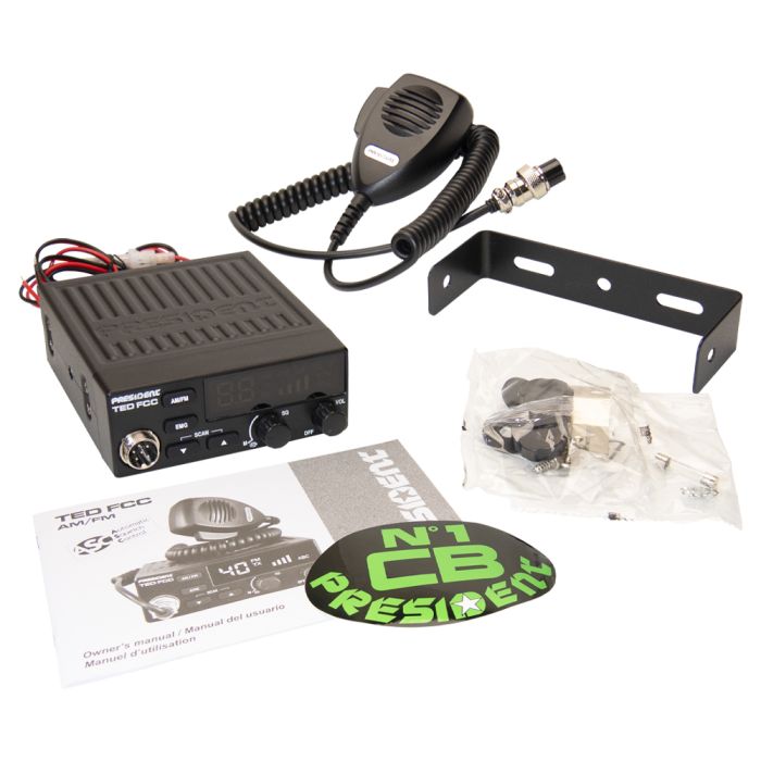 President TED FCC AM/FM CB Radio
