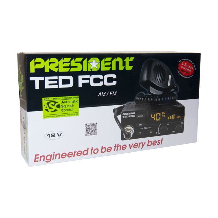 President TED FCC AM/FM CB Radio