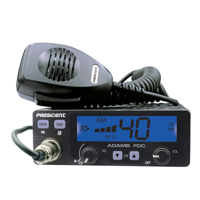 President ADAMS FCC CB Radio