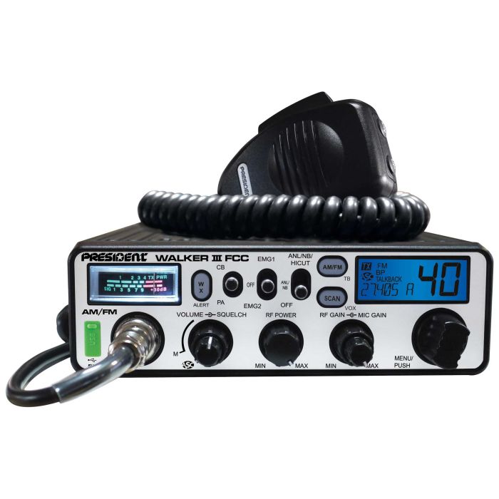 President WALKER III FCC AM/FM CB Radio
