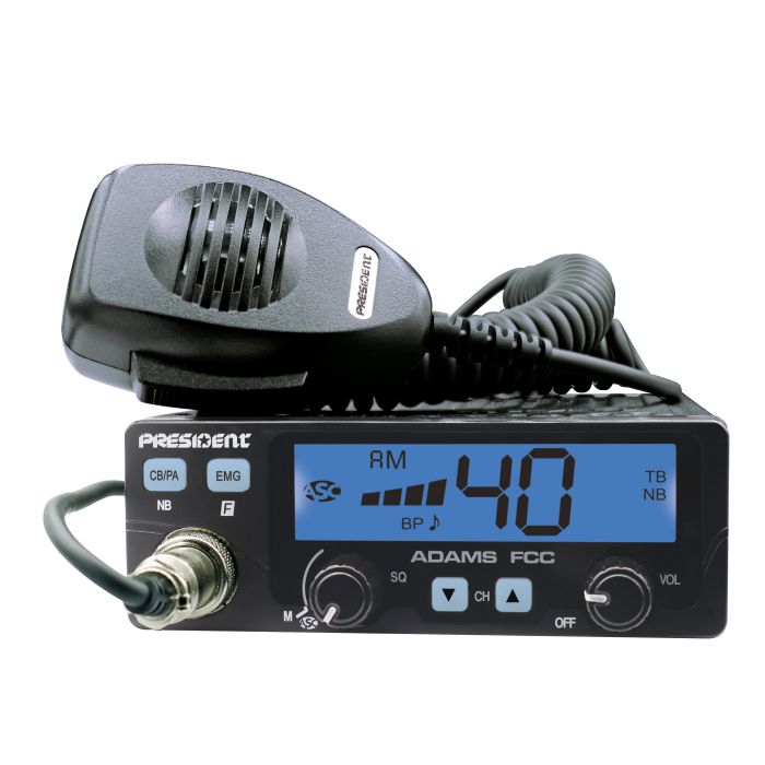 President ADAMS FCC CB Radio