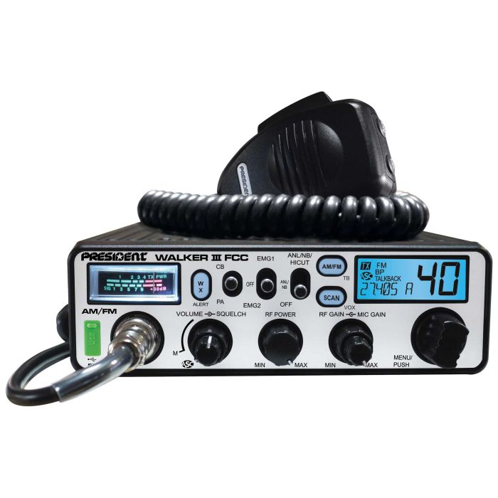 President WALKER III FCC AM/FM CB Radio