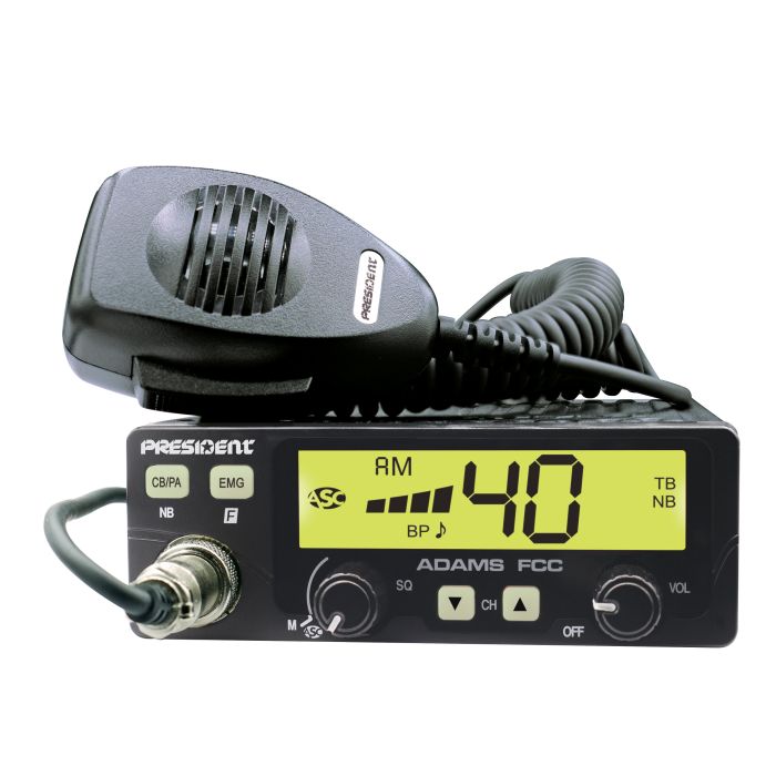 President ADAMS FCC CB Radio