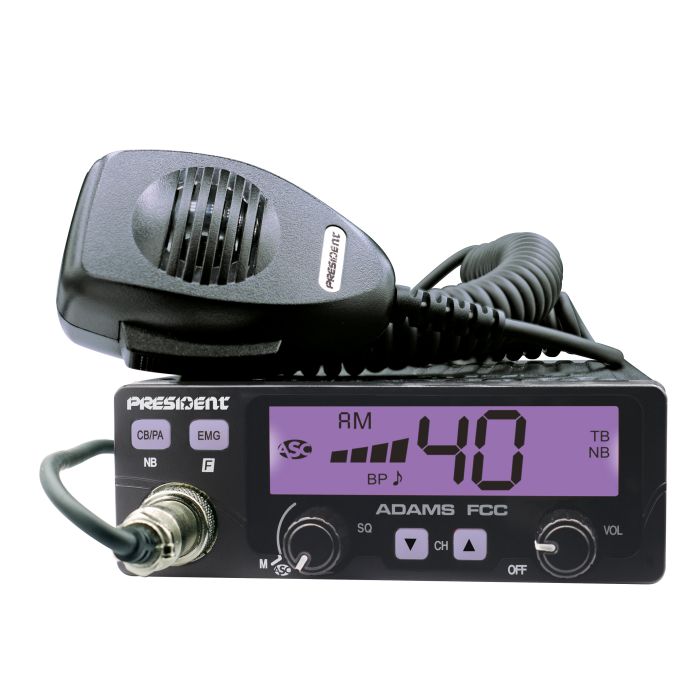 President ADAMS FCC CB Radio