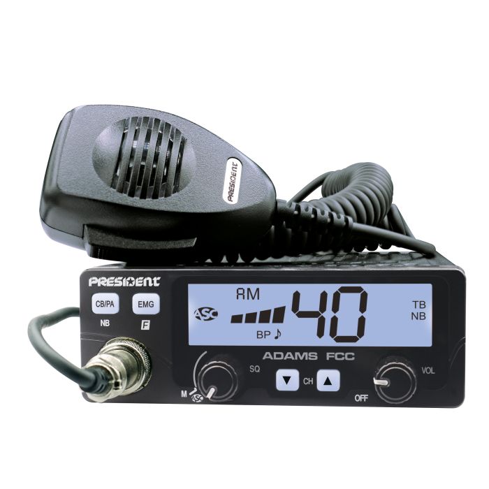 President ADAMS FCC CB Radio