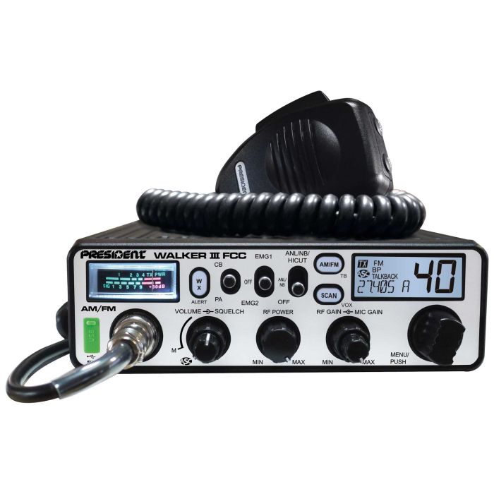President WALKER III FCC AM/FM CB Radio