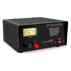 Pyramid PS21KX Bench Power Supply AC-to-DC Power Converter with Amperage Gauge Display (18 Amp)